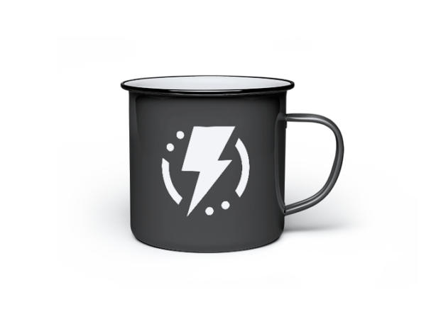 White Enamel Mug — изображение 3